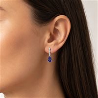 Ohrringe Moraglione Dame in Gold Tanzanite 0.77 Ct LNOBG027T - LNOBG027T
